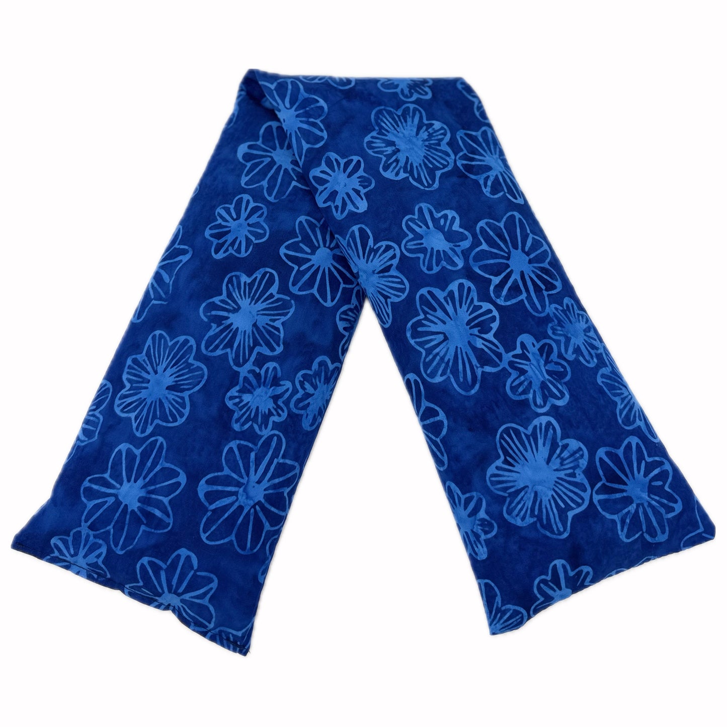 Therapeutic Neck Wrap - Royal Blue Lilypads