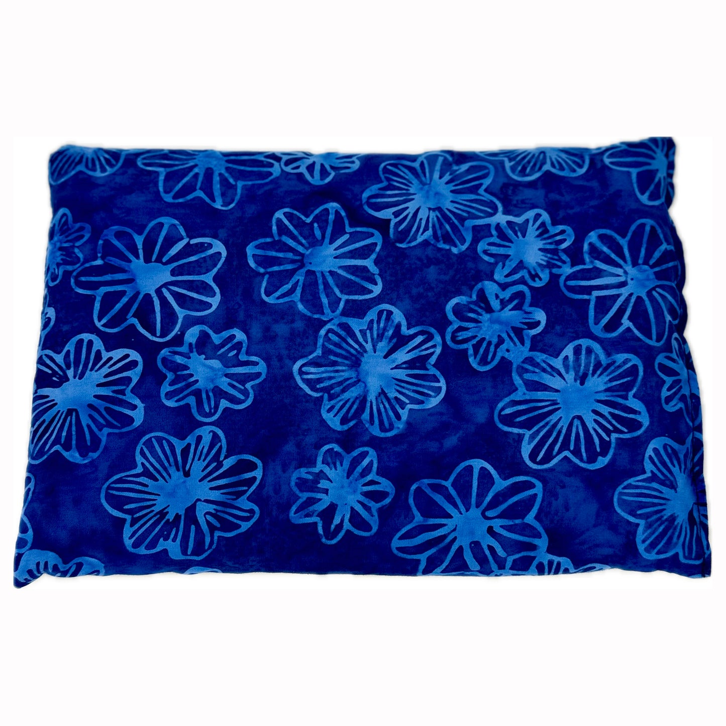 Hot & Cold Therapy Corn Pillow - Royal Blue Lilypads