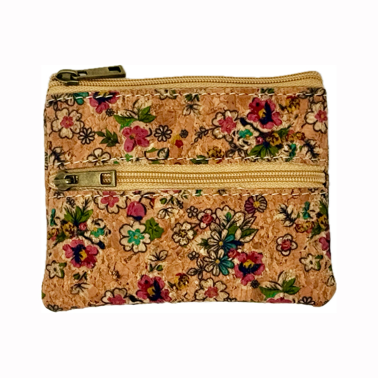 Cork Coin Purse - Wild Flowers