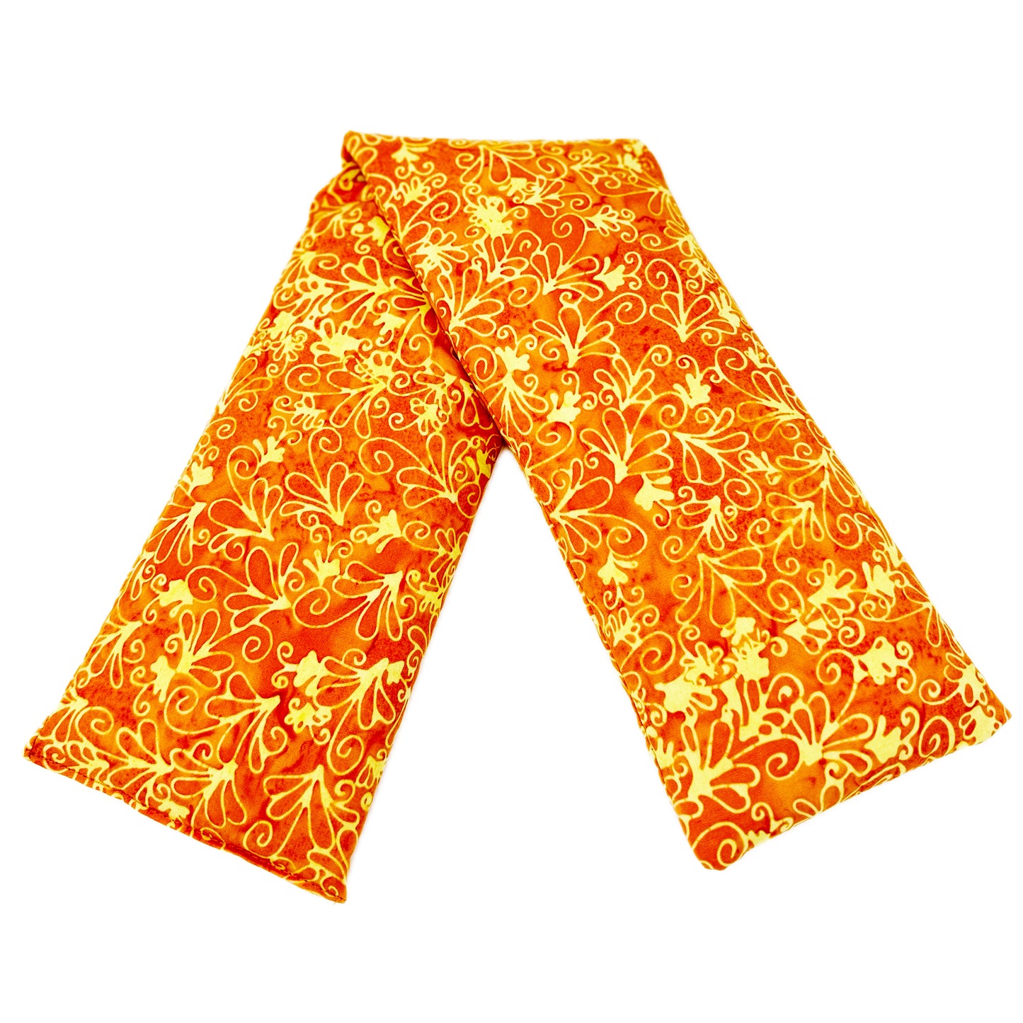Therapeutic Neck Wrap - Filigree Orange Mischief